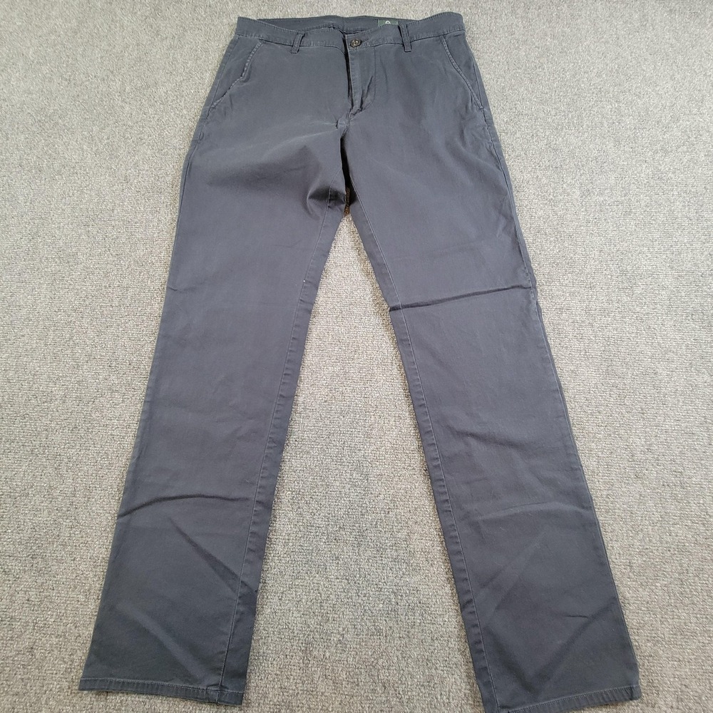 AG‎ Adriano Goldschmied Pants Mens 32 Navy Blue Green Label Chino Stretch Casual